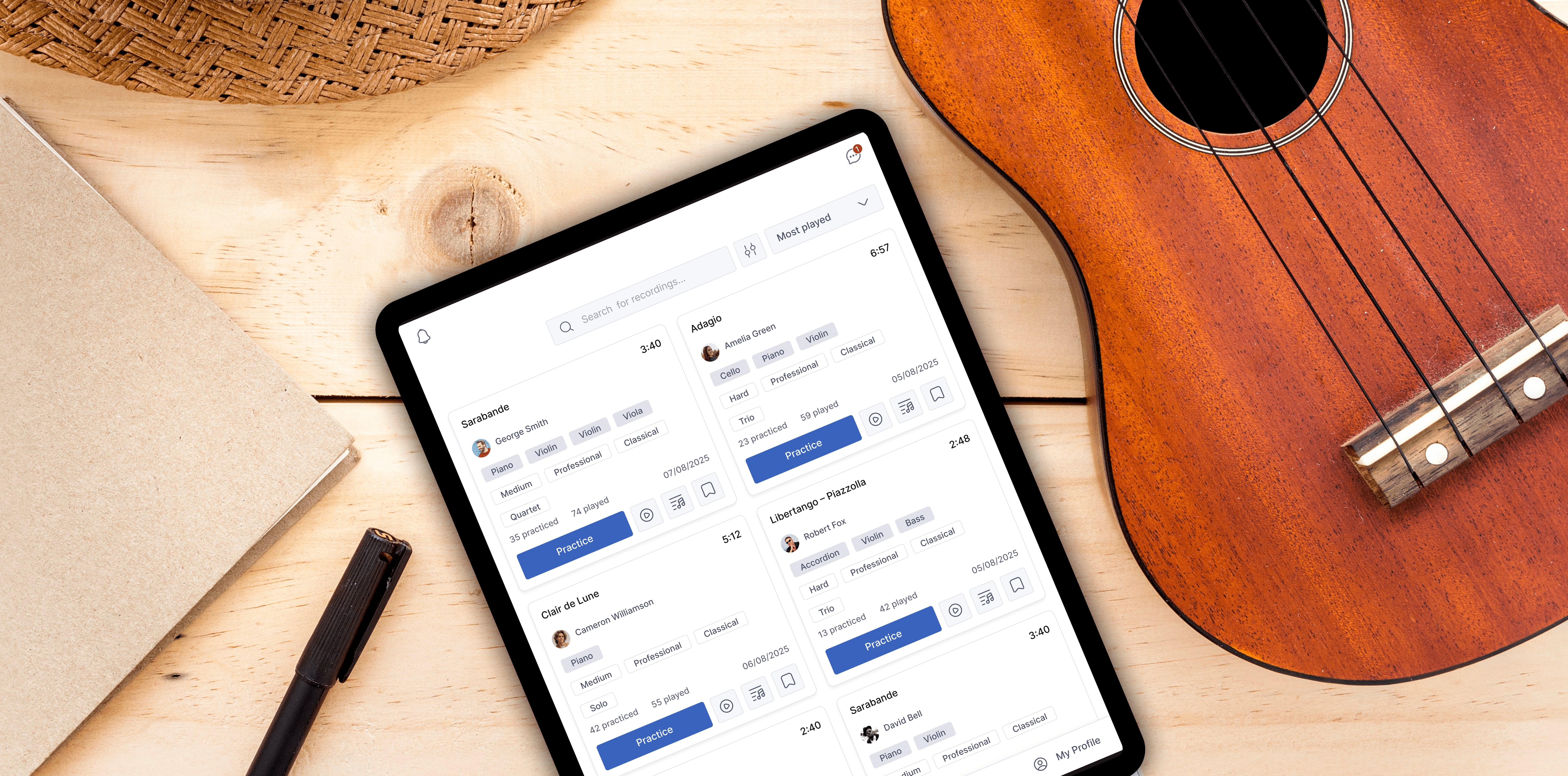 user interface design screen